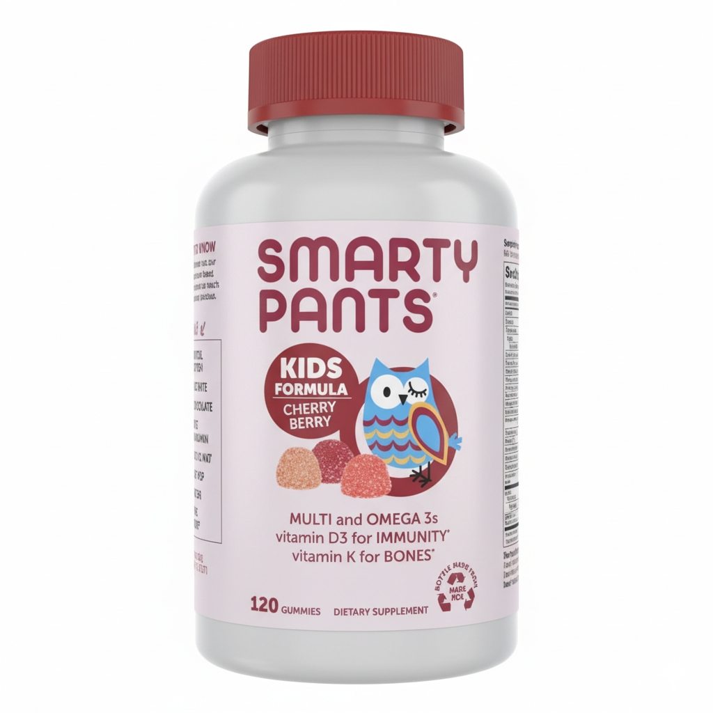 SmartyPants, Kids Formula, Multi and Omega 3s, Cherry Berry, 120 Gummies